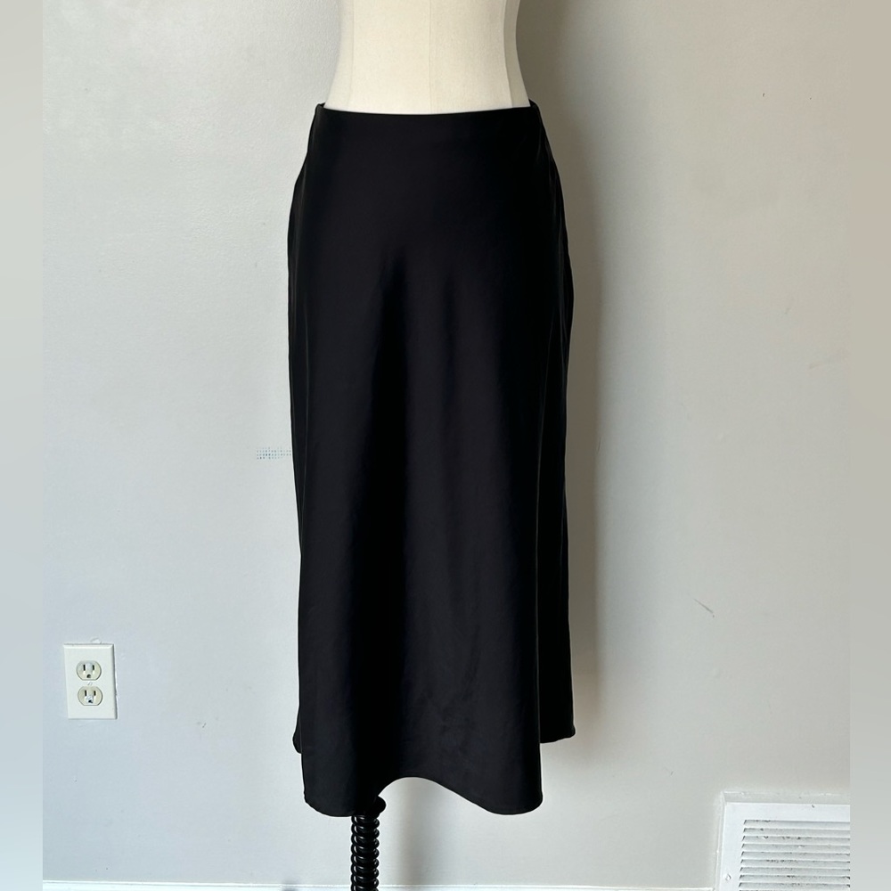 and now this black slip skirt
